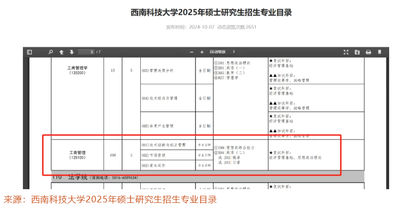 【MBA院校】2025届川渝22所院校MBA/EMBA招生信息汇总