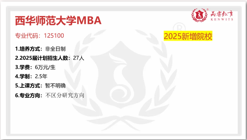 【MBA院校】2025届川渝22所院校MBA/EMBA招生信息汇总